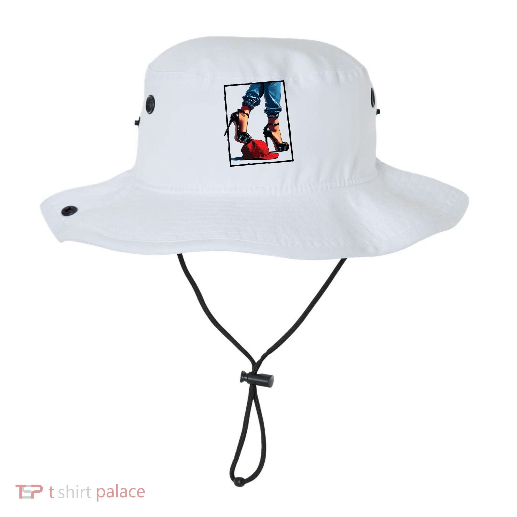 Kamala Harris Heels Stepping On Maga Hat Bucket Hat