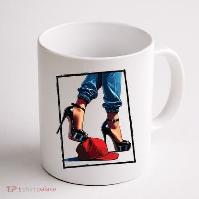 Kamala Harris Heels Stepping On Maga Hat Coffee Mug back