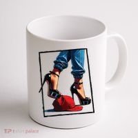 Kamala Harris Heels Stepping On Maga Hat Coffee Mug thumb 1