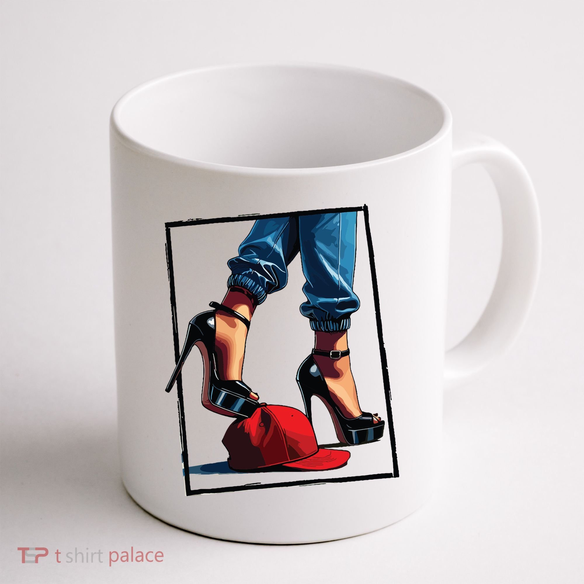 Kamala Harris Heels Stepping On Maga Hat Coffee Mug