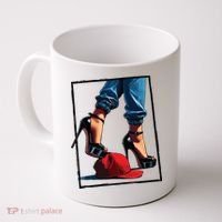 Kamala Harris Heels Stepping On Maga Hat Coffee Mug thumb 0