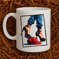 Kamala Harris Heels Stepping On Maga Hat Coffee Mug thumb 2