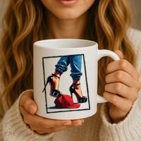 Kamala Harris Heels Stepping On Maga Hat Coffee Mug thumb 3