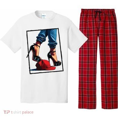 Kamala Harris Heels Stepping On Maga Hat Pajama Set