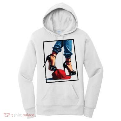 Kamala Harris Heels Stepping On Maga Hat Women's Hoodie