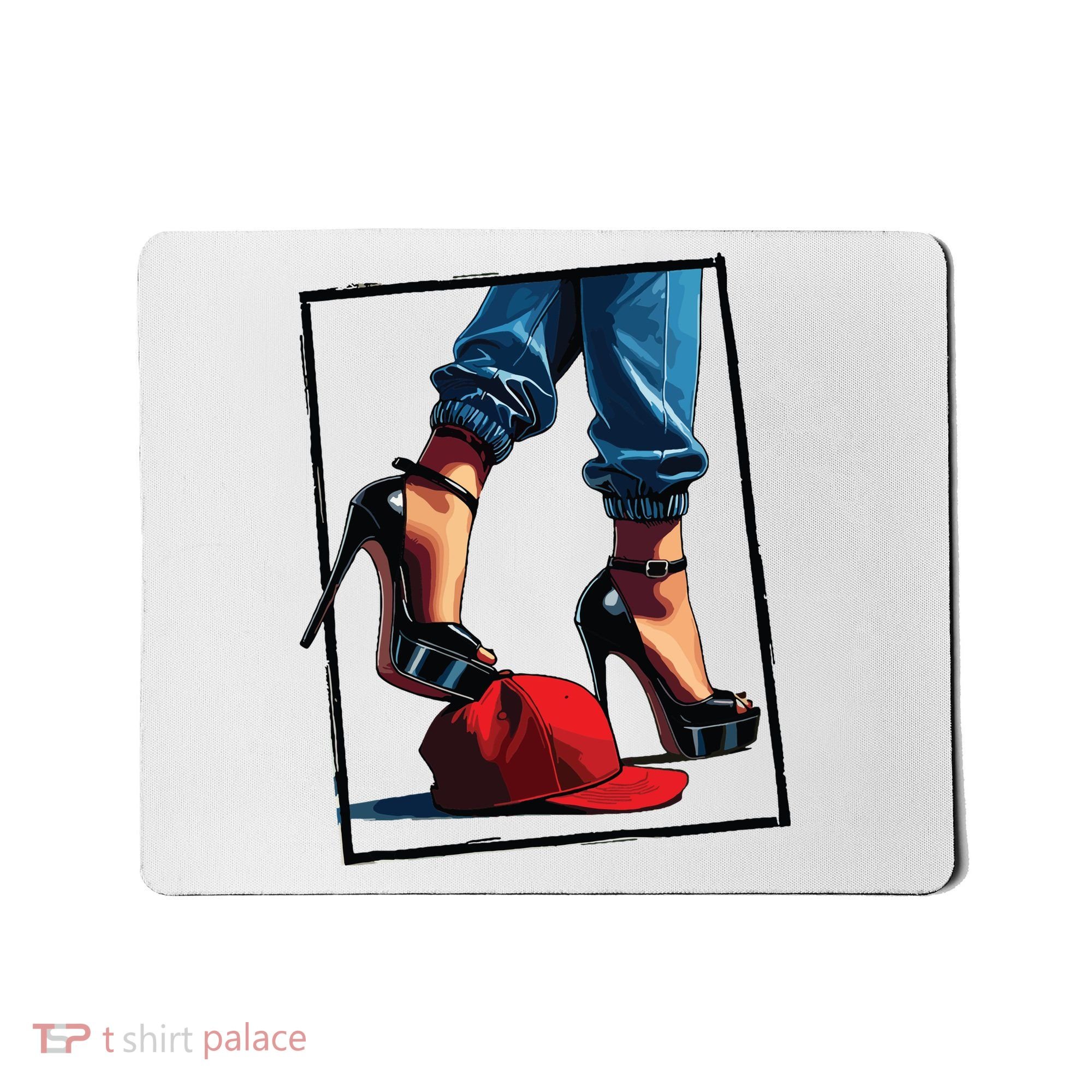Kamala Harris Heels Stepping On Maga Hat Mousepad