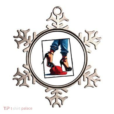 Kamala Harris Heels Stepping On Maga Hat Ornament