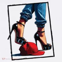 Kamala Harris Heels Stepping On Maga Hat Hat thumb 2