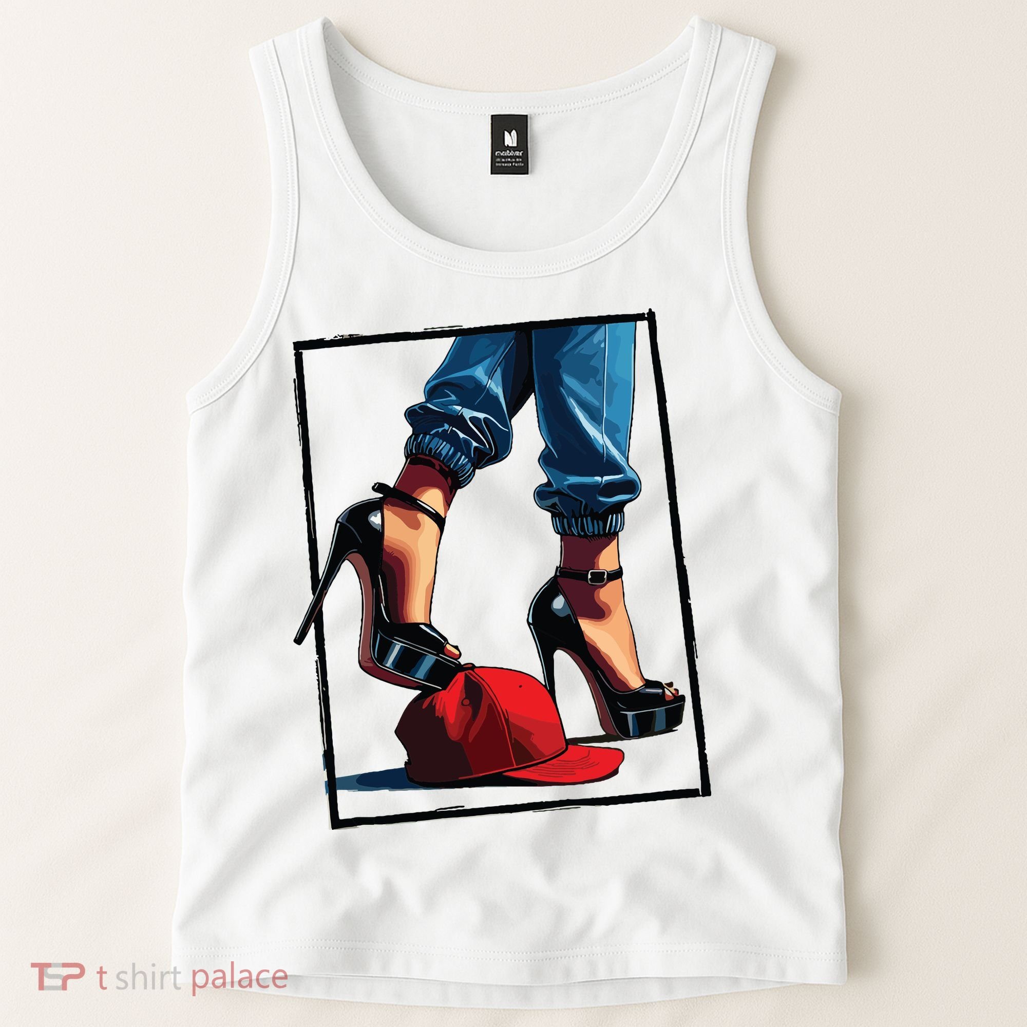 Kamala Harris Heels Stepping On Maga Hat Tank Top