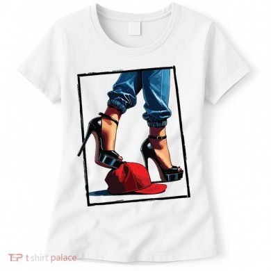 Kamala Harris Heels Stepping On Maga Hat Women's T-Shirt