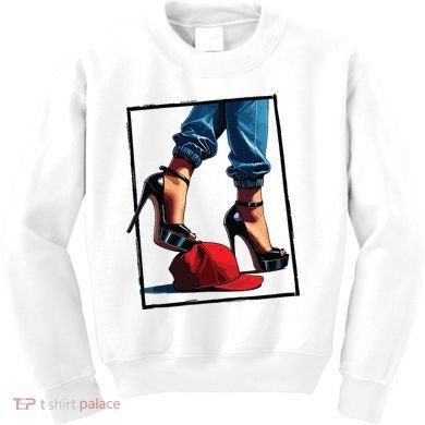 Kamala Harris Heels Stepping On Maga Hat Kids Sweatshirt