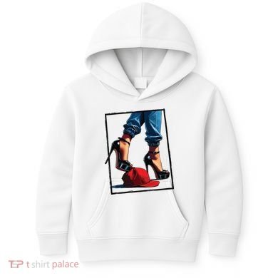 Kamala Harris Heels Stepping On Maga Hat Kids Hoodie