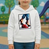 Kamala Harris Heels Stepping On Maga Hat Kids Hoodie thumb 3