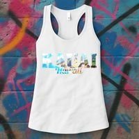 Kauai Hawaii Hawaiian Islands Surf Surfing Surfer Gift Cute Gift Women's Tank Top thumb 3