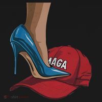 Kamala Harris Heels Stepping On Maga Hat Harris Walz 2024 Backpack thumb 2