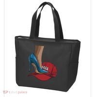 Kamala Harris Heels Stepping On Maga Hat Harris Walz 2024 Tote Bag thumb 3