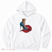 Kamala Harris Heels Stepping On Maga Hat Harris Walz 2024 Hoodie thumb 0