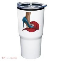 Kamala Harris Heels Stepping On Maga Hat Harris Walz 2024 Tumbler thumb 0
