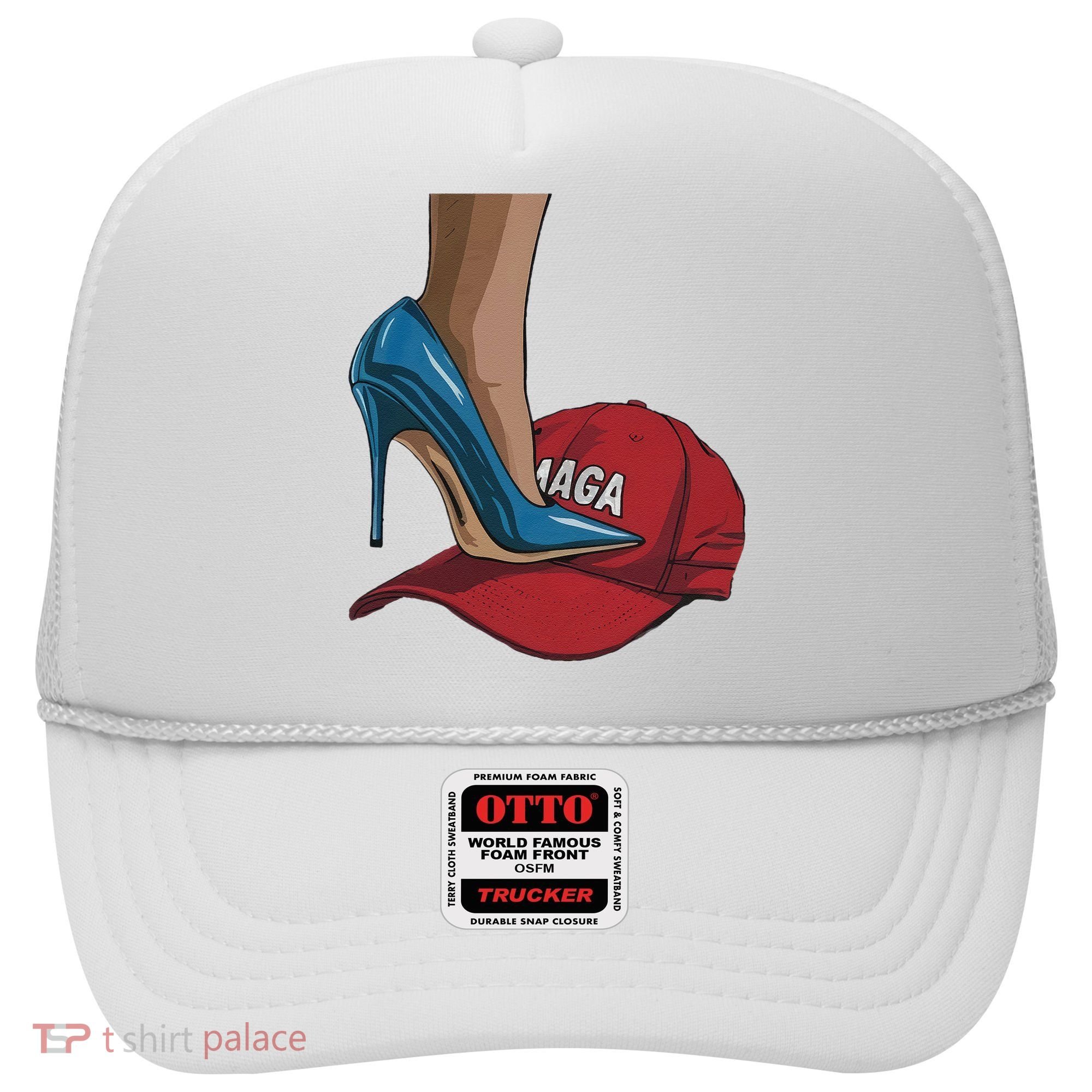 Kamala Harris Heels Stepping On Maga Hat Harris Walz 2024 Hat
