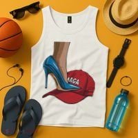 Kamala Harris Heels Stepping On Maga Hat Harris Walz 2024 Tank Top thumb 4
