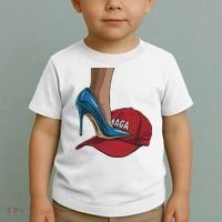 Kamala Harris Heels Stepping On Maga Hat Harris Walz 2024 Toddler T-Shirt thumb 2