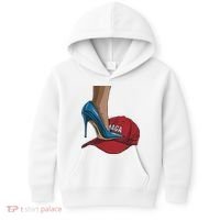 Kamala Harris Heels Stepping On Maga Hat Harris Walz 2024 Kids Hoodie thumb 0