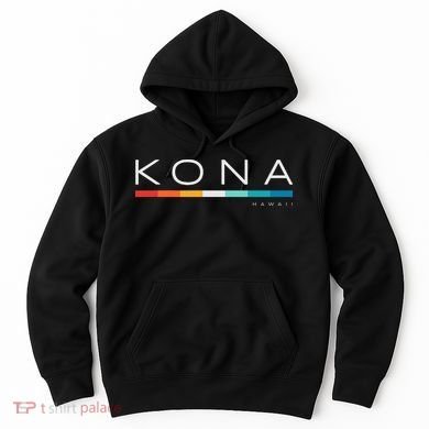 Kona Hawaii HI Retro Design Hoodie