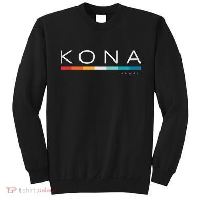 Kona Hawaii HI Retro Design Sweatshirt