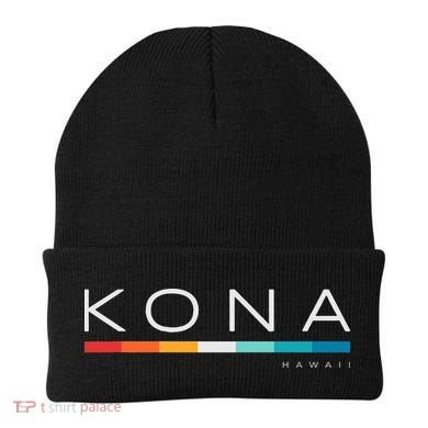 Kona Hawaii HI Retro Design Beanie