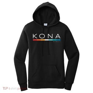 Kona Hawaii HI Retro Design Women's Hoodie