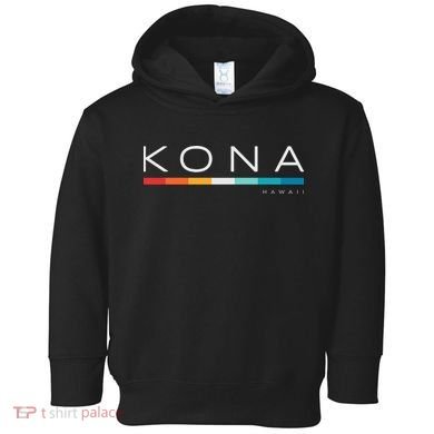 Kona Hawaii HI Retro Design Toddler Hoodie