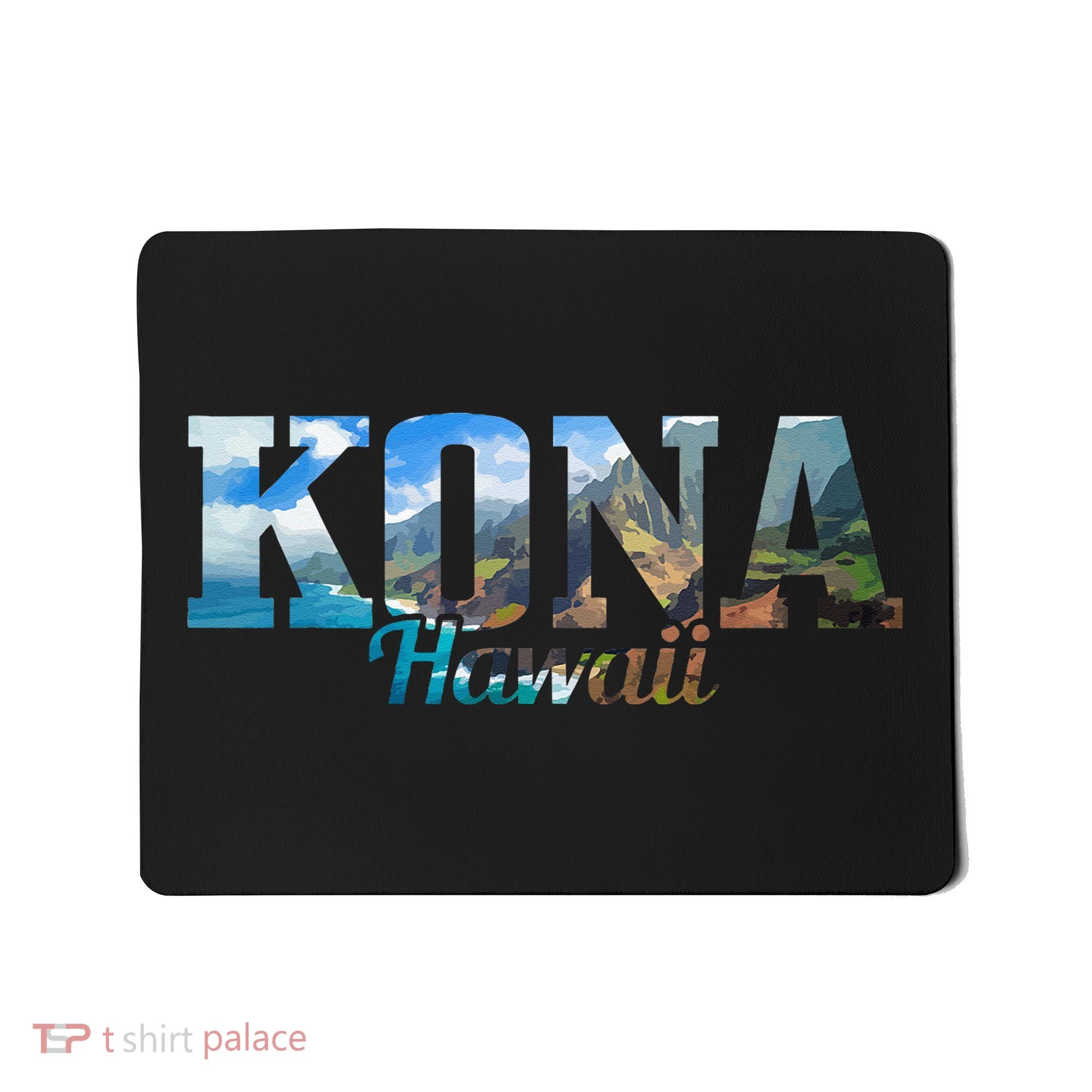 Kona Hawaii Hawaiian Islands Surf Surfing Surfer Gift Mousepad