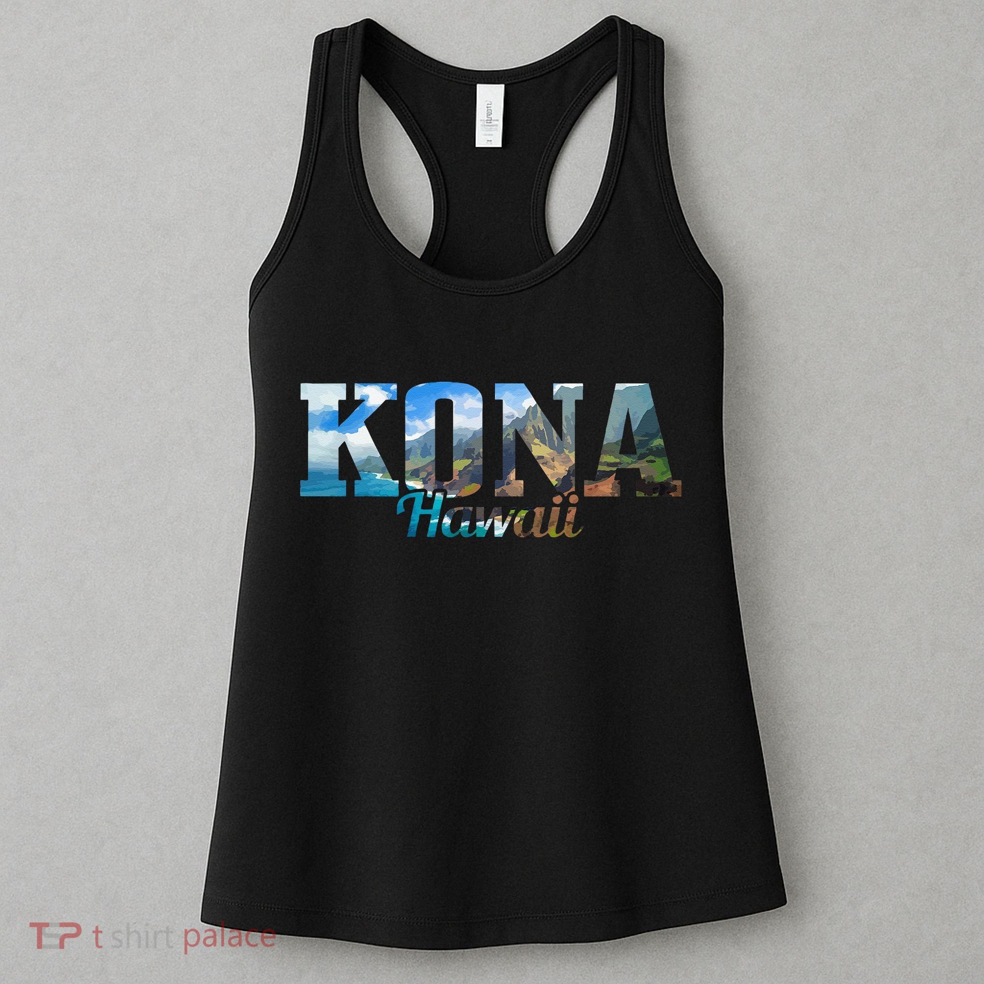 Kona Hawaii Hawaiian Islands Surf Surfing Surfer Gift Women's Tank Top