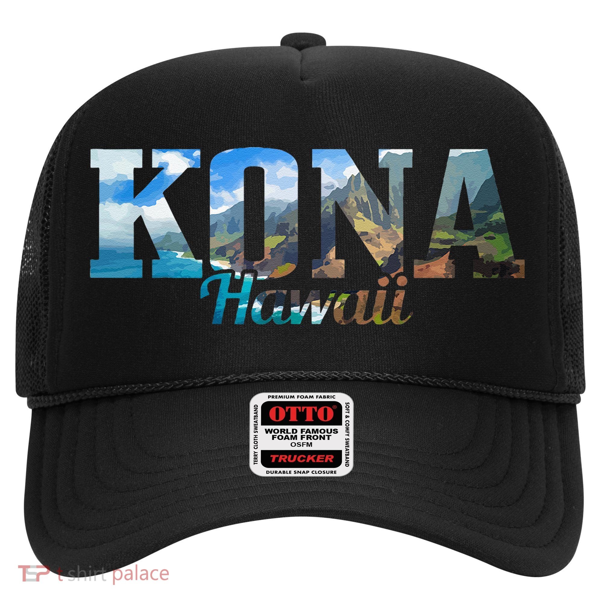 Kona Hawaii Hawaiian Islands Surf Surfing Surfer Gift Hat