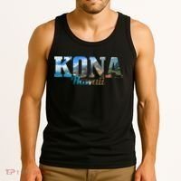 Kona Hawaii Hawaiian Islands Surf Surfing Surfer Gift Tank Top thumb 3
