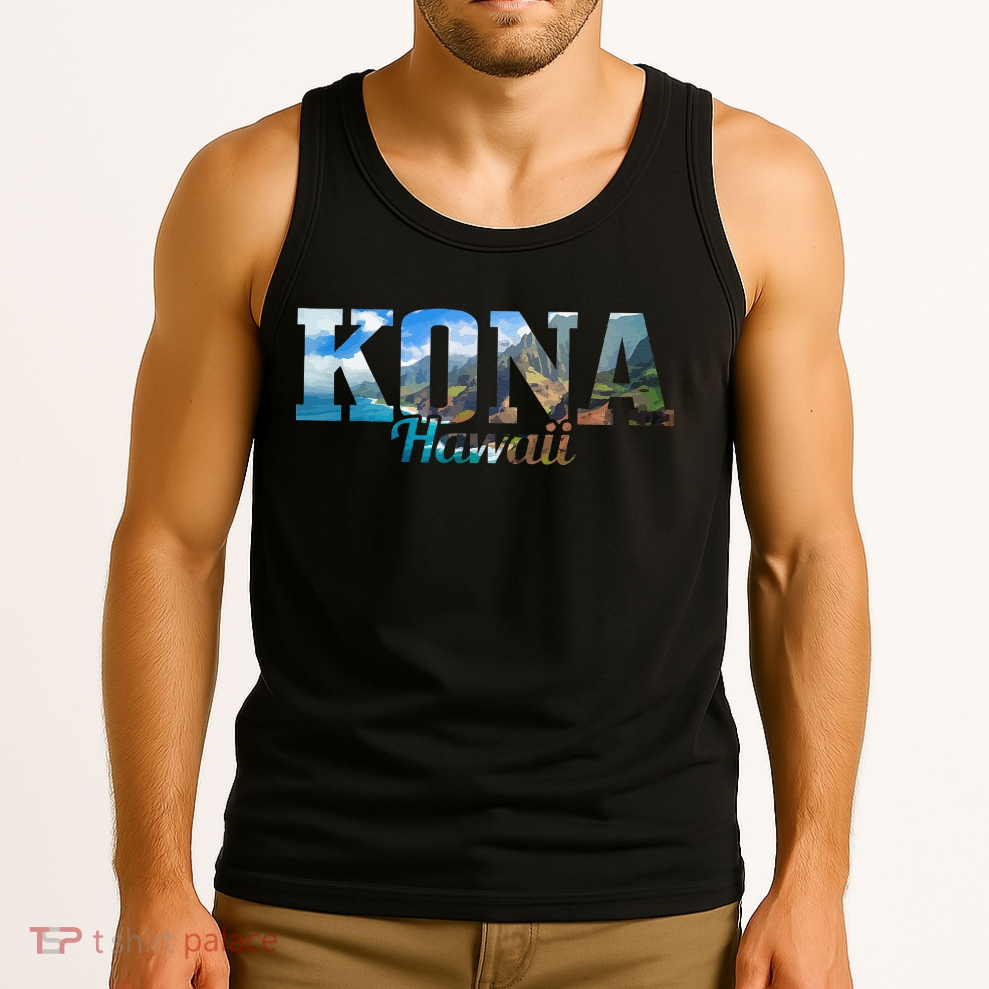 Kona Hawaii Hawaiian Islands Surf Surfing Surfer Gift Tank Top