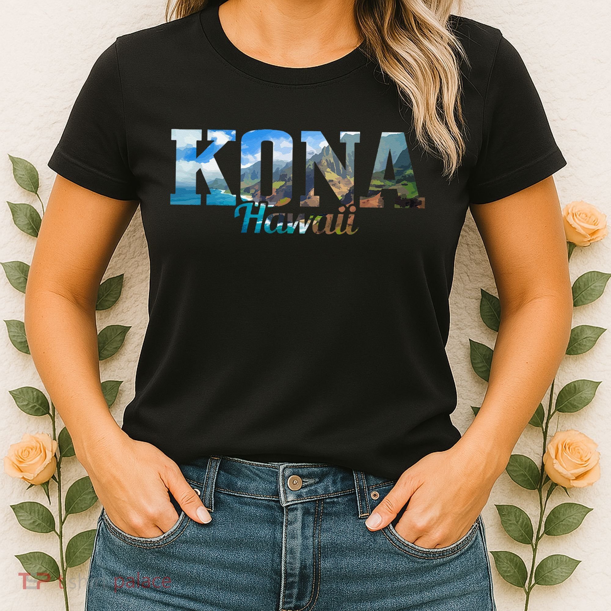 Kona Hawaii Hawaiian Islands Surf Surfing Surfer Gift Women's T-Shirt