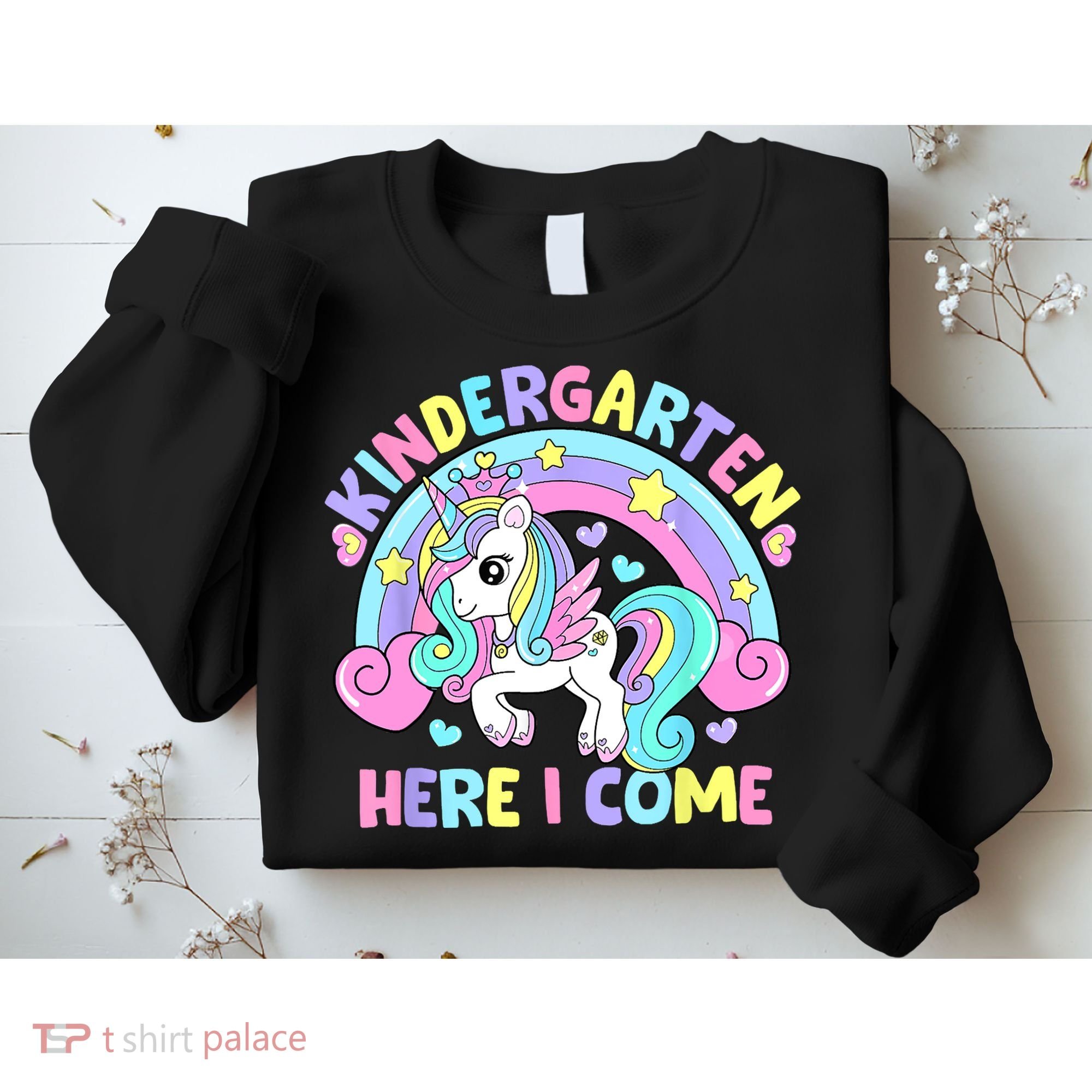 Kindergarten Here I Come Funny Unicorn Back To School Sweatshirt