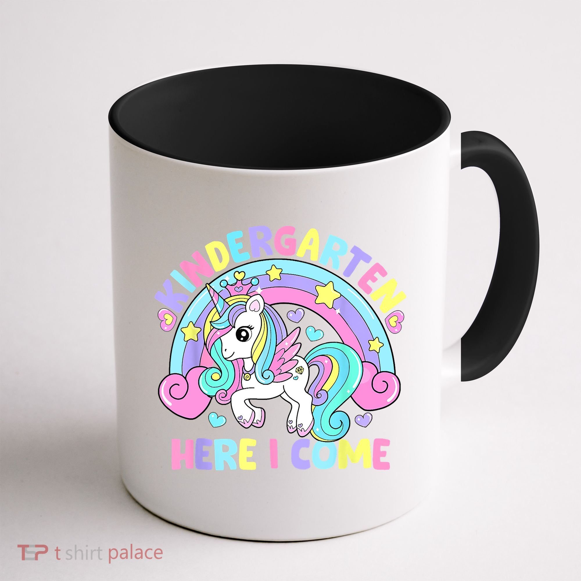 Kindergarten Here I Come Funny Unicorn Back To School Coffee Mug