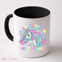 Kindergarten Here I Come Funny Unicorn Back To School Coffee Mug thumb 0