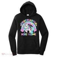 Kindergarten Here I Come Funny Unicorn Back To School Women's Hoodie thumb 0