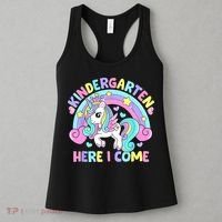 Kindergarten Here I Come Funny Unicorn Back To School Women's Tank Top thumb 3