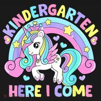 Kindergarten Here I Come Funny Unicorn Back To School Kids Hoodie thumb 5