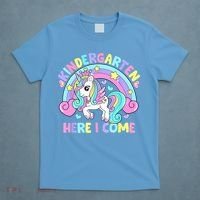 Kindergarten Here I Come Funny Unicorn Back To School T-Shirt thumb 4