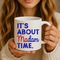 Kamala Harris Its About Madam Time 2024 Election Coffee Mug thumb 3