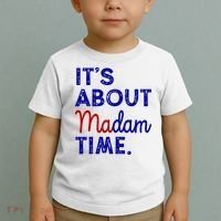 Kamala Harris Its About Madam Time 2024 Election Toddler T-Shirt thumb 2