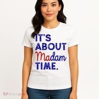 Kamala Harris Its About Madam Time 2024 Election Women's T-Shirt thumb 4