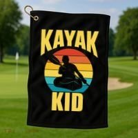 Kayak Hobby Kayakist Kayaking Kayaks Golf Towel thumb 1