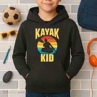 Kayak Hobby Kayakist Kayaking Kayaks Kids Hoodie thumb 2