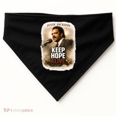 Keep Hope Live Jesse Jackson USA-Made Doggie Bandana